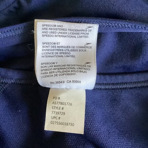 Speedo Endurance+ 1-Piece Swimsuit Style 7719729 Blue Sz 8/34 #122W - Picture 9 of 9